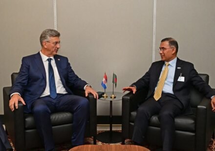 Tarique Rahman holds bilateral meeting with Croatian prime minister at UN
