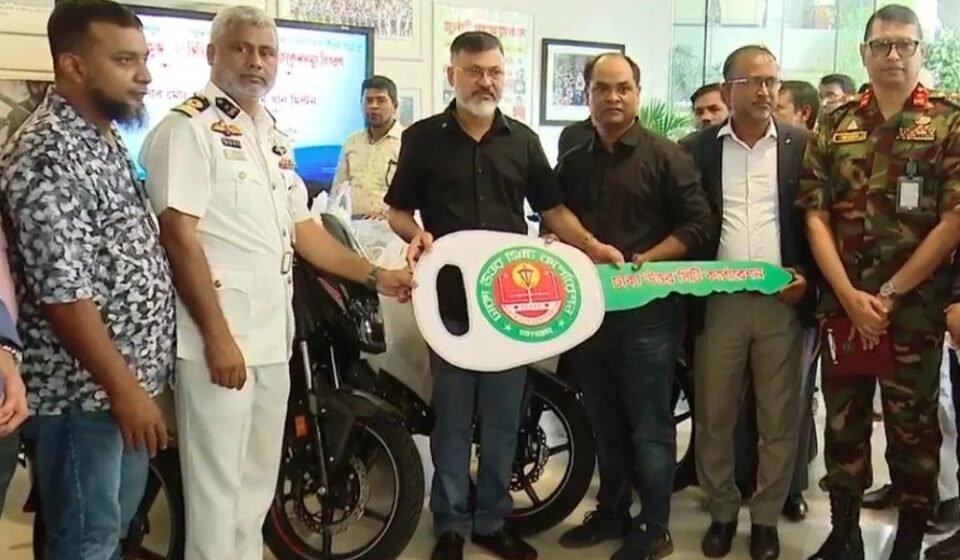 DNCC officials get motorcycles to deliver faster services at field level