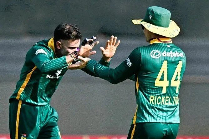 Breetzke's century, Maharaj's spin help South Africa beat Australia by 67 runs