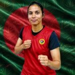 Asian Games bronze-winning wushu player Jinnat Akter accorded reception at airport