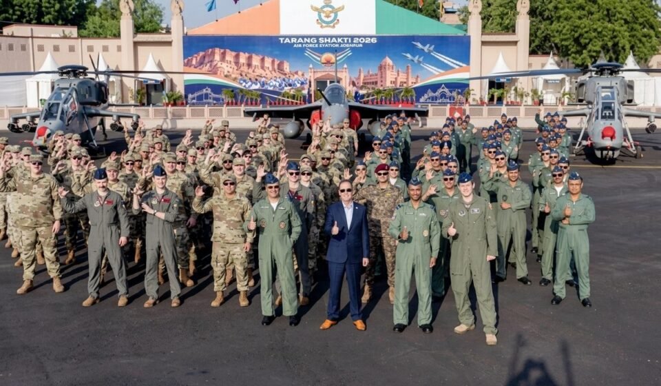 Six F-35s land in Jodhpur, along with over 200 US airmen