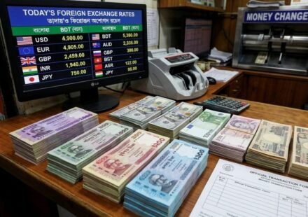 Today's foreign currency exchange rates in Bangladeshi taka