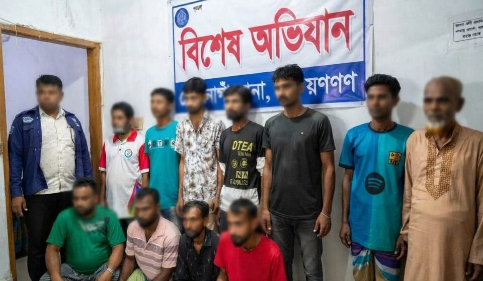 সোনারগাঁয়ে পুলিশের বিশেষ অভিযান, ইয়াবাসহ গ্রেপ্তার ১২