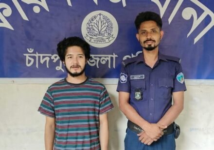 Chhatra League leader arrested on cyberattack charges in Chandpur's Faridganj