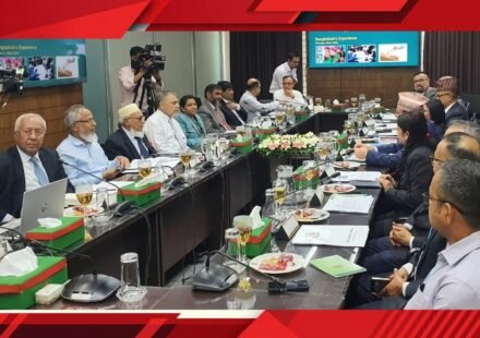 Nepal Election Commission delegates hold meeting with EC at Nirbachan Bhaban