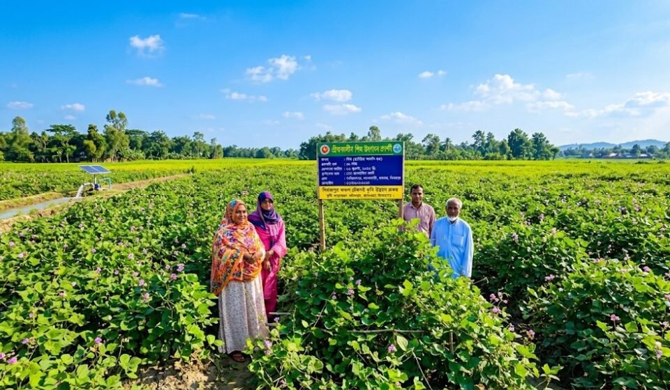 খানসামায় গ্রীষ্মকালীন আর্লি-৪৫ শিমে লাভের আশা কৃষক ময়েজ উদ্দিনের