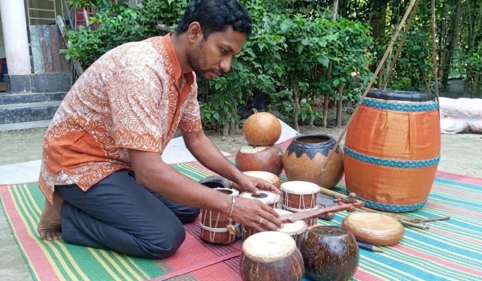 Gopalganj's Sunirmal has made over a hundred local musical instruments by hand, quietly safeguarding folk instruments