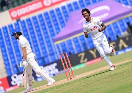 হাসানের হ্যাটট্রিকে ২৪০ রানে অলআউট আফগানিস্তান, বাংলাদেশের লিড ১০৬