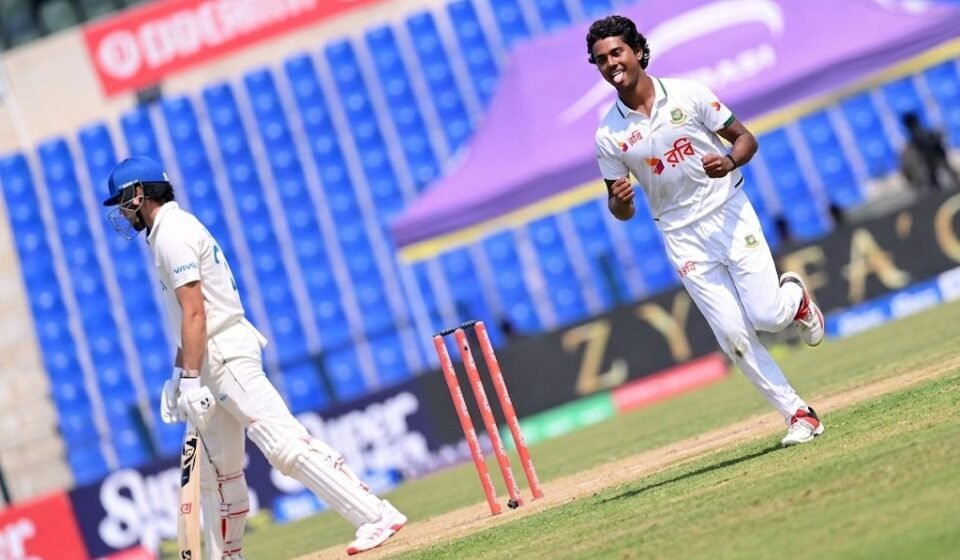 Afghanistan all out for 240 as Hasan takes hat-trick, Bangladesh lead by 106