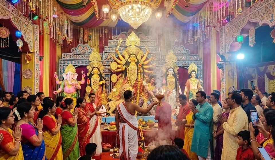 নড়াইলে ৫৪৩ মণ্ডপে দুর্গাপূজা, প্রতিমায় চলছে রং-তুলির শেষ আঁচড়