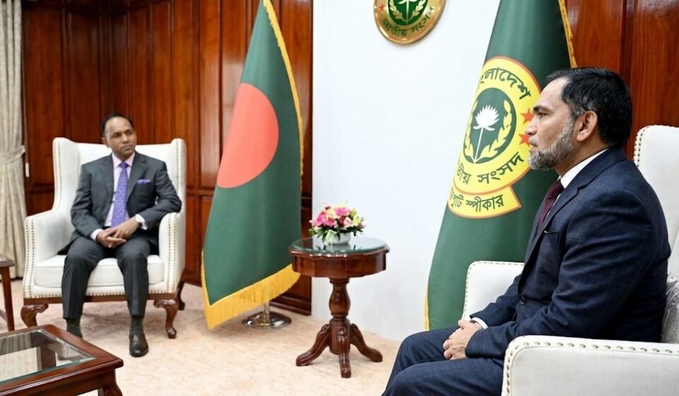 ডেপুটি স্পিকারের সঙ্গে সাক্ষাৎ টাওয়ার হ্যামলেটসের স্পিকার মোস্তাক আহমেদের