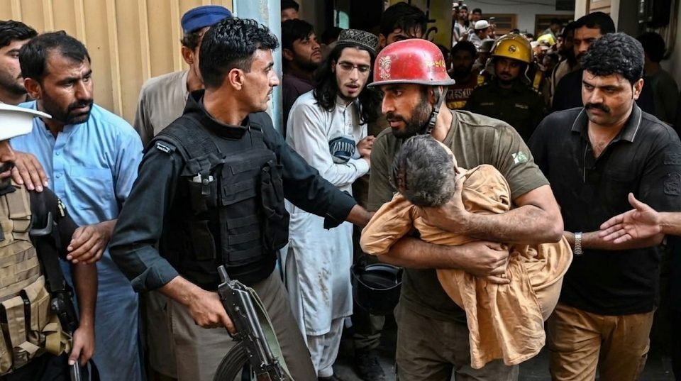Peshawar school collapse toll rises to 34, owner arrested
