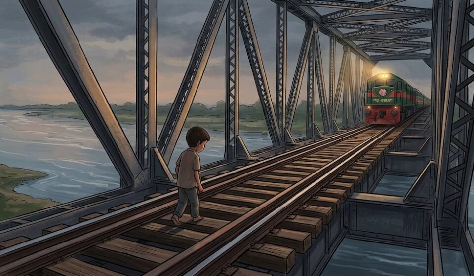 Child was walking on rail bridge, killed by Padma Express