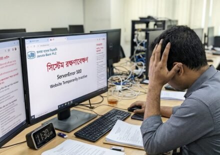 দুই জায়গায় স্প্যাম, বেলা সাড়ে ১১টা পর্যন্ত সচল হয়নি জনতা ব্যাংকের ওয়েবসাইট