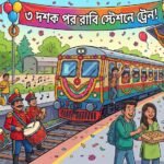ব্যান্ডপার্টি আর মিষ্টিতে উদযাপন, ৩ দশক পর রাবি স্টেশনে থামল ট্রেন