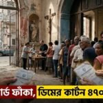 রেশন কার্ড ফাঁকা, ডিমের কার্টন ৪৭০০ পেসো: বিপ্লবের দেশ কিউবায় ভরসা এখন গির্জা