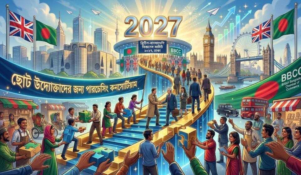 ছোট উদ্যোক্তাদের জন্য পারচেসিং কনসোর্টিয়াম, ২০২৭ সালে ঢাকায় বড় পরিসরে ব্রিটিশ-বাংলাদেশি বিজনেস সামিট করবে বিবিসিসি